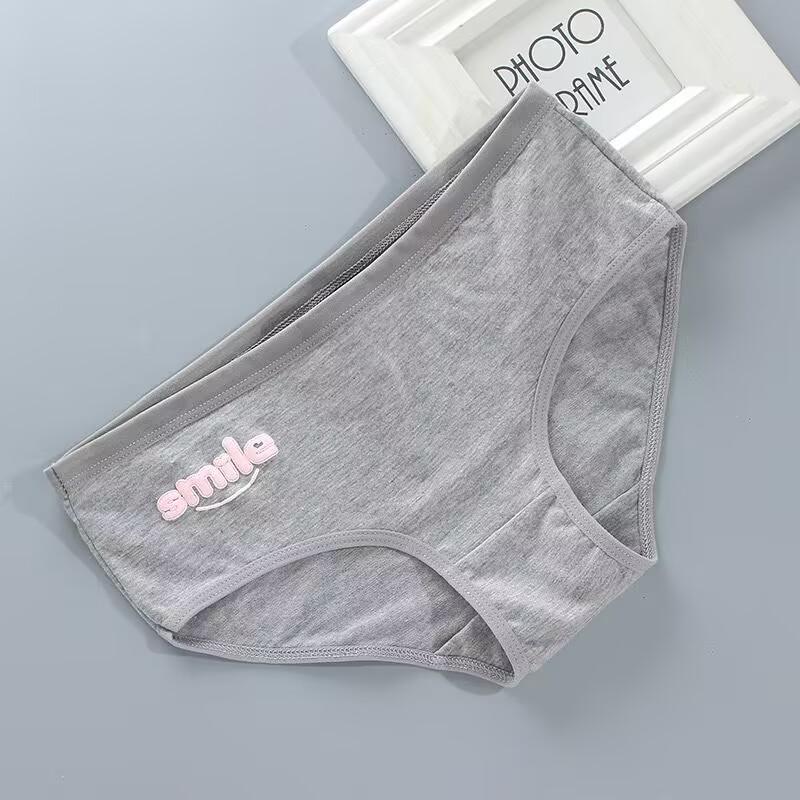 Трусы-подростки, нижнее белье для девочек, хлопковые трусы, спортивные дышащие трусы с буквами для учеников 8-12-14 лет