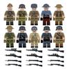 Military World War II Soldiers Rifle Gun Weapon Blocks Kit Bricks Sets Classic Arms Model Building Kits Kids Education Toys