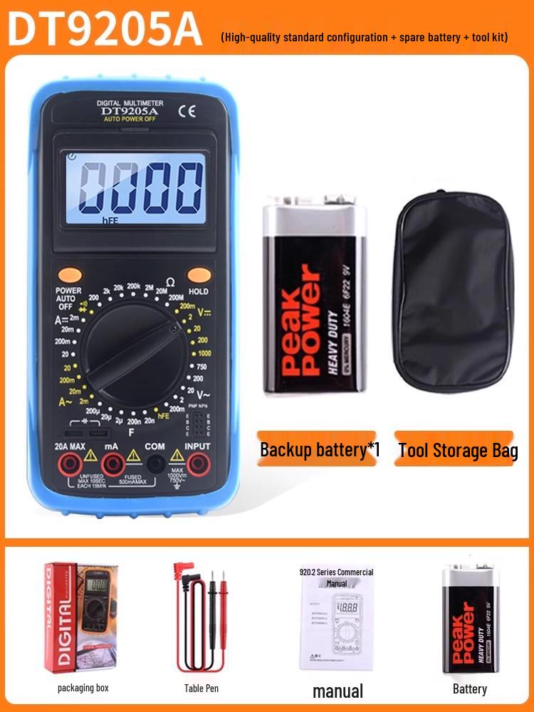 Digital High-Precision Anti-Burn Multimeter Set for Home Use