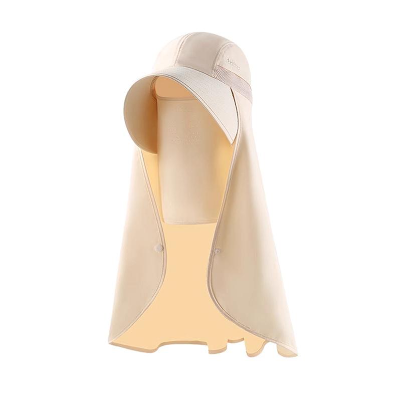 Ice Silk Breathable Outdoors Sunscreen Scarf Hat Summer Protection Sunscreen Uv Protection Three-Dimensional Sunscreen Scarf