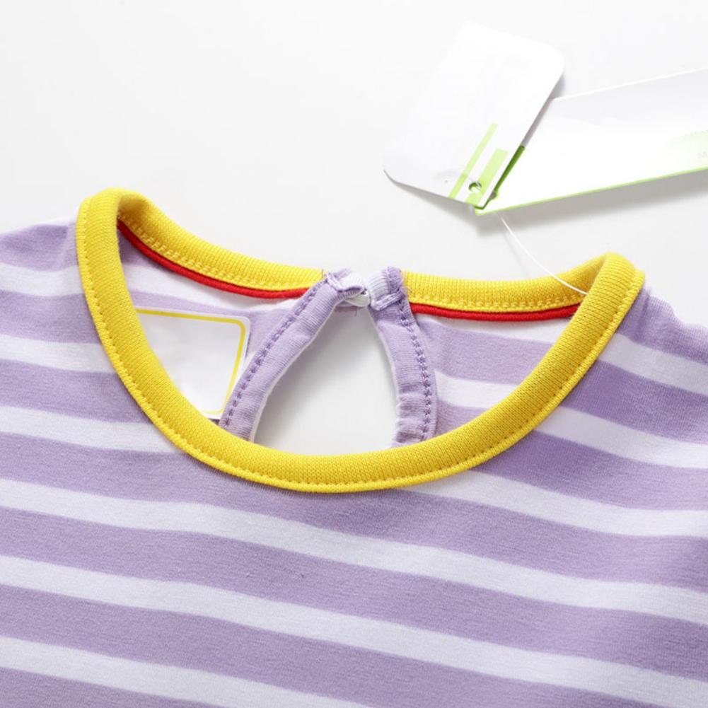 Летнее платье принцессы с короткими рукавами для девочек