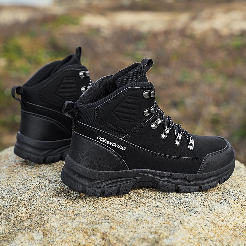 Осенне-зимние модные коричневые мужские походные ботинки большого размера 48 водонепроницаемые уличные ботинки мужские нескользящие треккинговые кроссовки мужские кроссовки