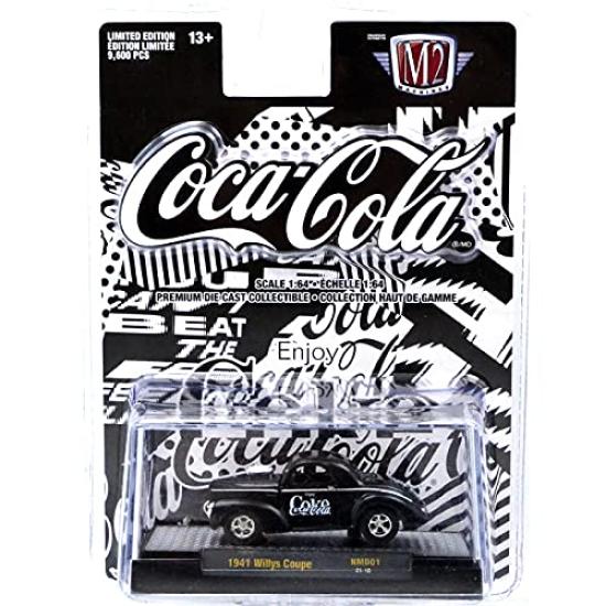 M2 MACHINES масштаб NMD01 1941 Willys Coupe литая машинка 164 Coca-Cola