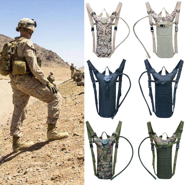 Men Fashion Summer 3L Tactical Outdoor Hydration Water Backpack Bag with Bladder 8 Colors