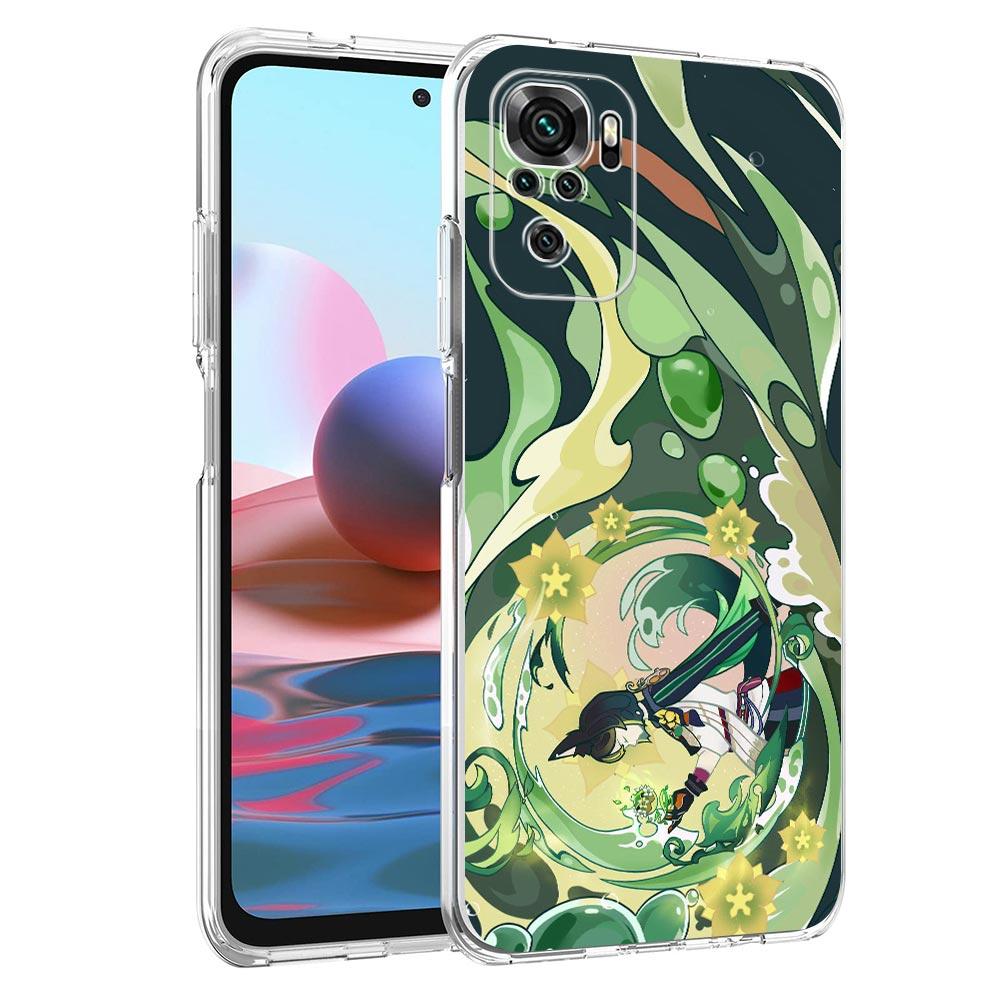 Чехол для телефона Genshin Impact Тигнари Прозрачный Для Xiaomi Redmi Note 12 5G 9S 9 8 10 11 Pro+ 9T 8T 10C 9C 9A 7 Pro Мягкий ТПУ Чехол