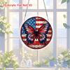 2D Flat, 1set/83pcs 18.8cm Acrylic Jigsaw Sun Catcher, American Flag Butterfly Sun Catcher Puzzle, Sun Catcher Puzzle for Window Hanging, Home And Gar