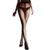 Women's Red Heart High Silky Stocking Sexy Oil Open Crotch Pantyhose Silk Tights