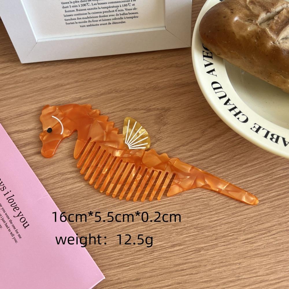 Tulip Acetate Comb Cartoon Hairdressing Combs Hair Care Makeup Comb  Household