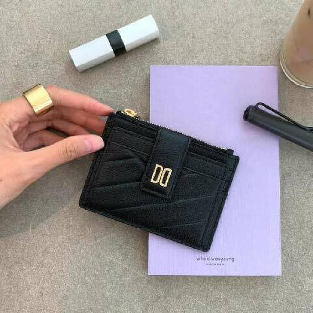 Daks Черный кошелек для карт Золотой Dd Dcho1e418bk