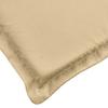 Low Back Chair Cushions Set of 4 Beige Melange 100 x 50 x 4 cm Fabric