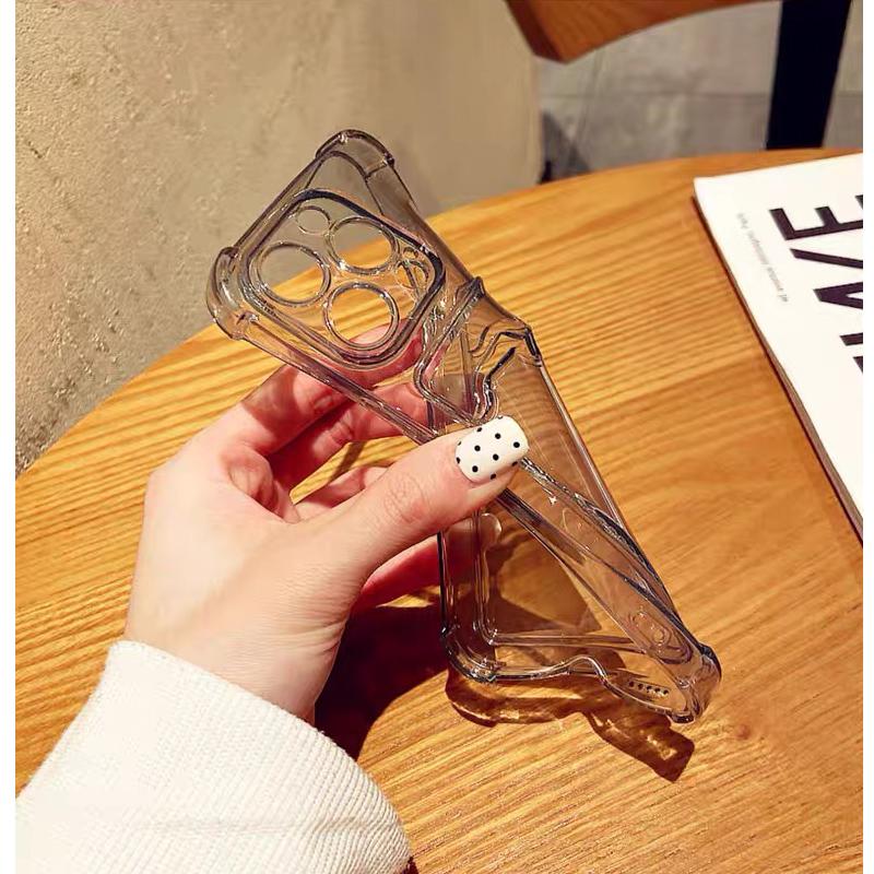 Прозрачный держатель для карточек, чехлы для телефонов Samsung Galaxy A73 5G A 56 55 53 52S 51 42 36 35 34 33 32 26 25 24 23 22S 21S 16 15 06, противоударный чехол для задней крышки