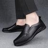 2024 New Men's Genuine Leather Casual Shoes All-match Wear-resistant Breathable Work Shoes Wedding Party Dress Shoes