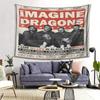 1 шт. Гобелен с изображением группы Imagine Dragons Прочный, устойчивый к складкам, мягкий полиэстер, настенное панно с вдохновляющими цитатами