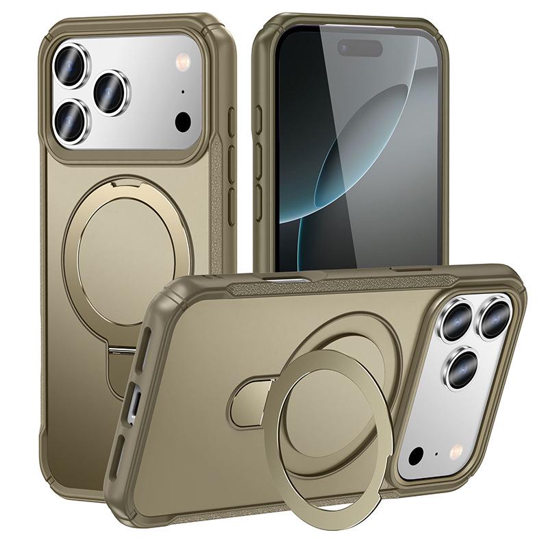 Магнитный чехол-подставка для iPhone 17 Pro Max, Военный уровень защиты, Ударопрочный защитный чехол, Совместим с 16 и 15