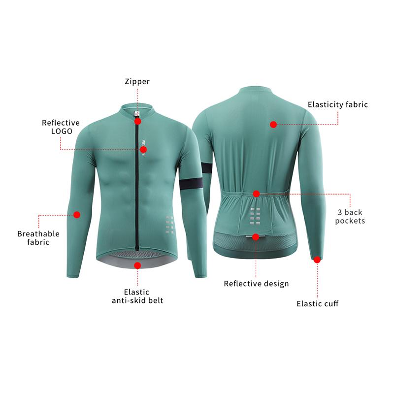 Wosawe Мужская одежда для езды на велосипеде с градиентным принтом и длинными рукавами, одежда для езды на горном велосипеде, спорт на открытом воздухе, быстросохнущая дышащая одежда для езды на велосипеде