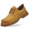 Men's Thick Soled Shoes Retro and High-quality Genuine Leather Casual Business or partyDerby Luxury Adult Shoes New