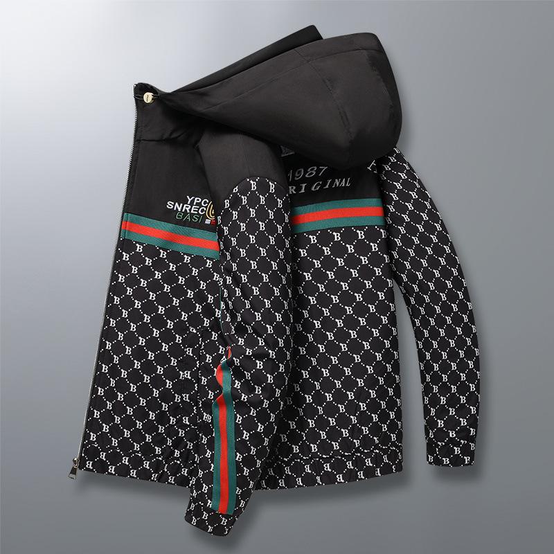 Куртка Новая весенне-осенняя тенденция Повседневная молодежная куртка с капюшоном