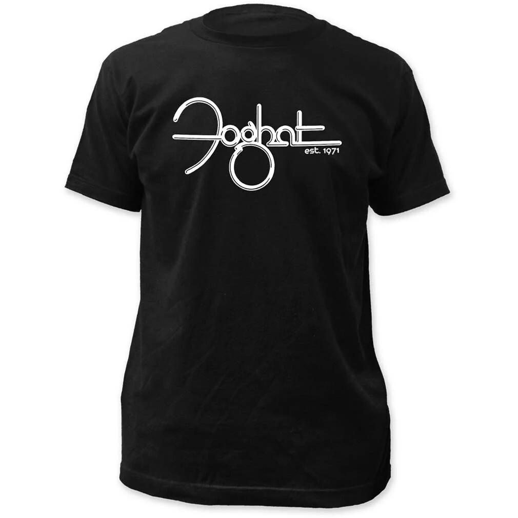 Футболка Foghat 26-й группы - Туманная Шляпа Основана в 1971 году Новая Официальная - Футболки с группами Унисекс Футболка
