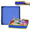 Складной тканевый поднос для песка, износостойкий, водонепроницаемый, портативный, поднос для хранения пляжных игрушек для детей, большая вместимость, тканевая песочница