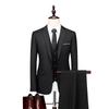 Elegant Suit for Men Wedding 3 Pieces 2 Sets Blazers Full Jackets Vest Pants Formal Fashion Coats Classic Costume