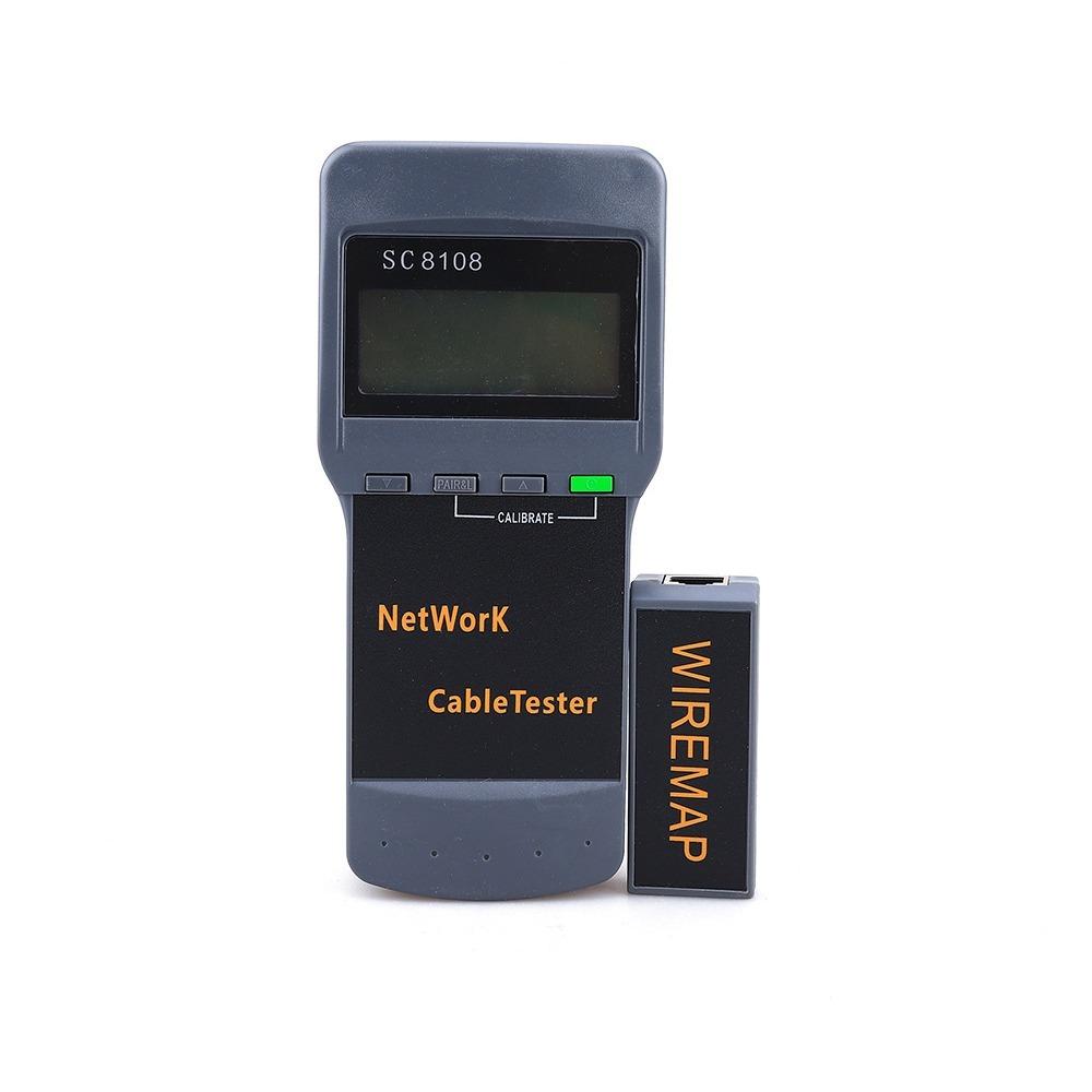 Кабельный тестер, измерение длины сети LAN, тестер расположения телефонного кабеля, SC8108 RJ45, с питанием от батареи (Не включено)