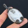 Elegant Moonstone Gemstone Pure Copper Wire Wrapped Handmade Pendant Jewelry