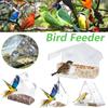 Bird Feeder With Suction Cup&Stand Hanging Acrylic Transparent House Feeding Cage For Home Window Glass Bird Food Container New