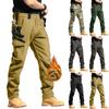 Men's Waterproof Ripstop Cargo Pants - Multi-Pocket Zippered Heavy-Duty For Outdoor Hiking Camping Work