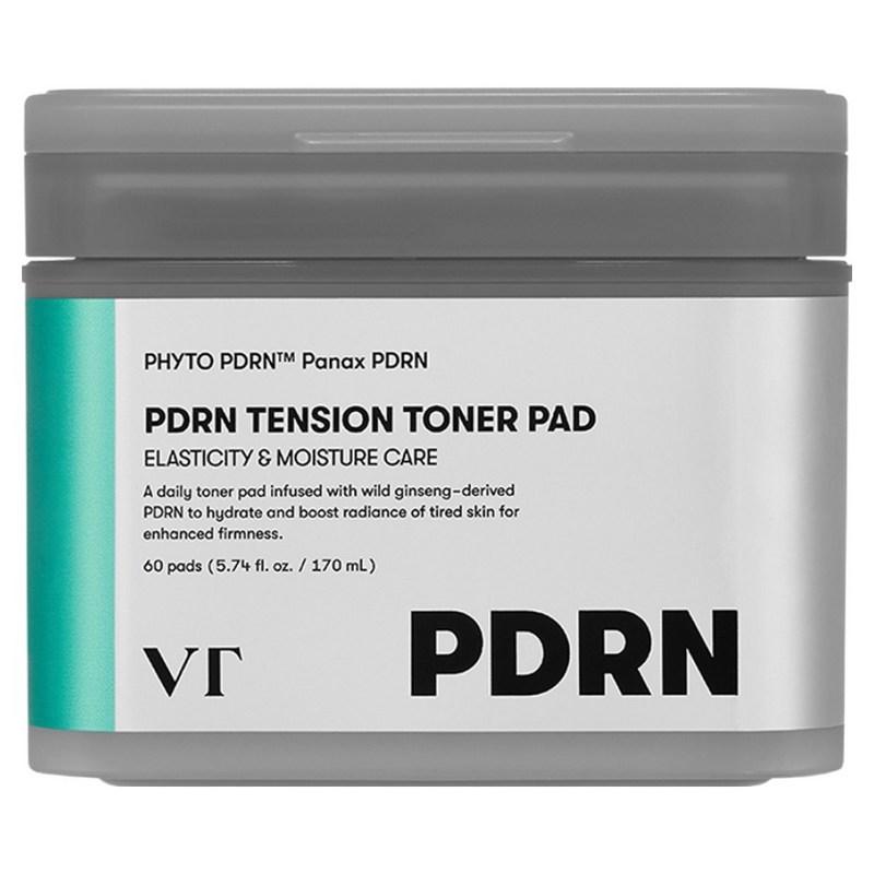 VT Cosmetic PDRN Тонизирующие диски для лица Tension Toner Pad 170 мл, 60 шт., 1 шт.