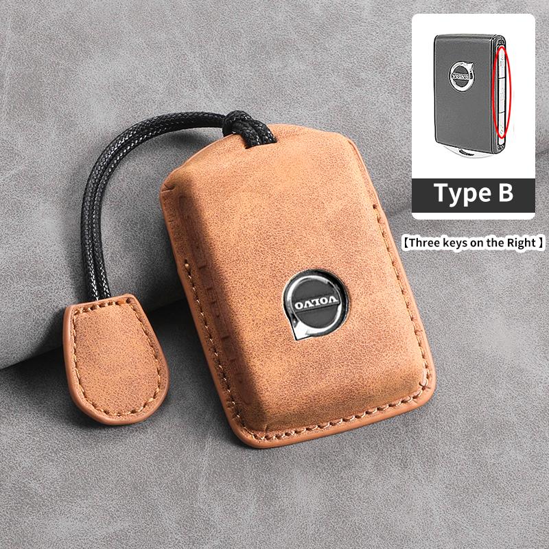 Чехол для автомобильного ключа из кожи с 3 кнопками для Volvo S60 S90 XC40 XC60 XC90 V60 V90 T6 T8, аксессуары для защиты автомобильного ключа