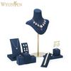 WYP Custom Jewelry Display Exhibition Jewelry Holder Rings Earrings Necklace Rack Stand Display Packaging Jewelry Display Set
