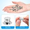 10Pcs Locking Pin Back Locking Pin Keeper Clasp Metal Pin Backing For Brooch
