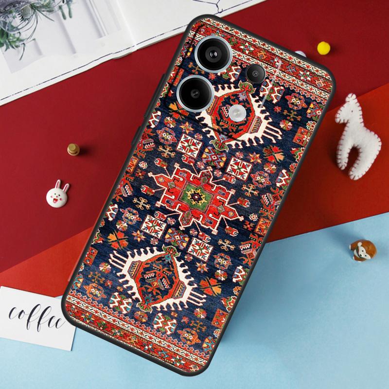 Persian Carpet Floral Pattern Case For Xiaomi Redmi Note 12 11 10 9 8 13 Pro Plus 12S 11S 10S 9S 10A 9C 10C 12C 13C Cover