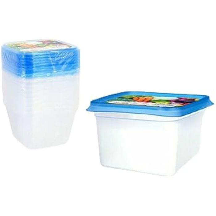 Boîtes à lunch - PRIVILEGE - Lot de 9 - 550 ml - Multicolore - Dimensions 12x12x15 cm