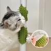 2pcs Rubber Self-Grooming Cat Scratcher - Wall & Table Leg Mountable, Flexible Bristles, Non-Electric Pet Massage & Fur Removal Tool