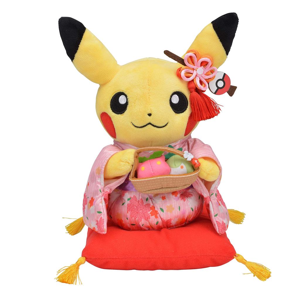Pokemon Center Original Plush Toy Hannari Tea Party Pretend Pikachu Female 22 X X 14 X W X 16.5 (H D Cm)