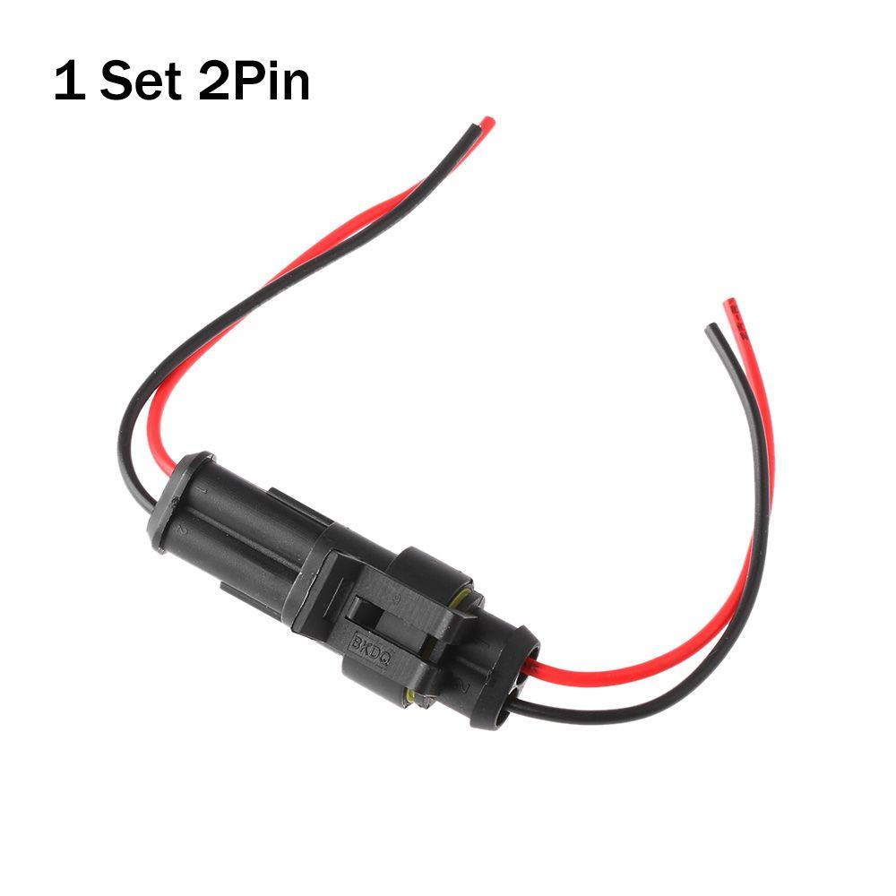 И женские 1/2/3/4/5/6P автомобильные водонепроницаемые комплекты уплотнений для электрических разъемов с проводом, автомобильная HID вилка