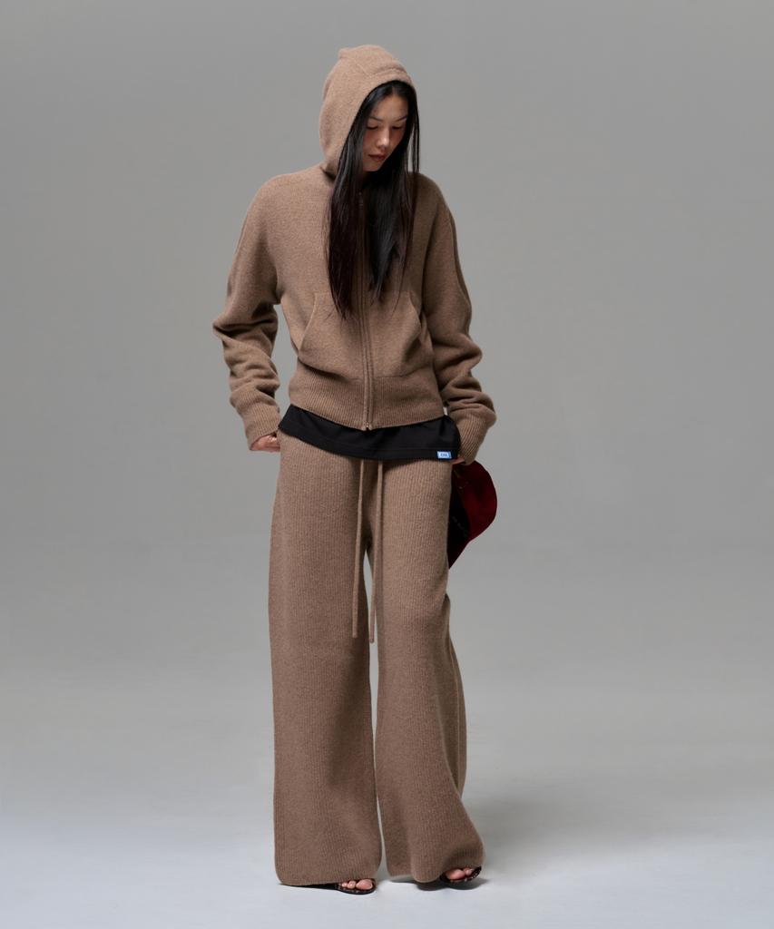 ERA Women Cashmere Blend Relaxed Knit Sweatpants - Neutral Brown