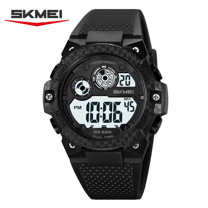 SKMEI 2337 Мужские цифровые спортивные часы Водонепроницаемые Многофункциональные Хронограф Будильник EL Подсветка Мужские наручные часы Reloj De Hombre