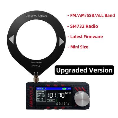Уличная версия V3 ATS MINI ABS/Alu корпус SI4732 0,5-108 МГц карманный SSB радиоприемник LSB USB AM FM всеволновый радиоприемник ESP-32-S3