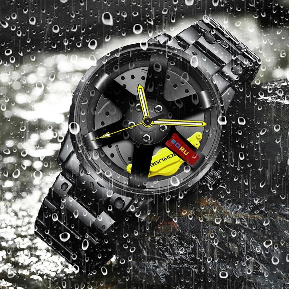 Повседневные мужские часы из нержавеющей стали Модные деловые мужские часы Спортивные часы Индивидуальные часы Кварцевые часы Автомобильные часы Hub