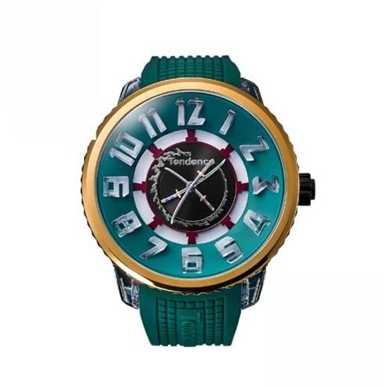TENDENCE ONE PIECE совместные часы модель Зоро кварцевые 10 АТМ водостойкость минеральное стекло зеленый циферблат TY532022 унисекс оригинальный продукт