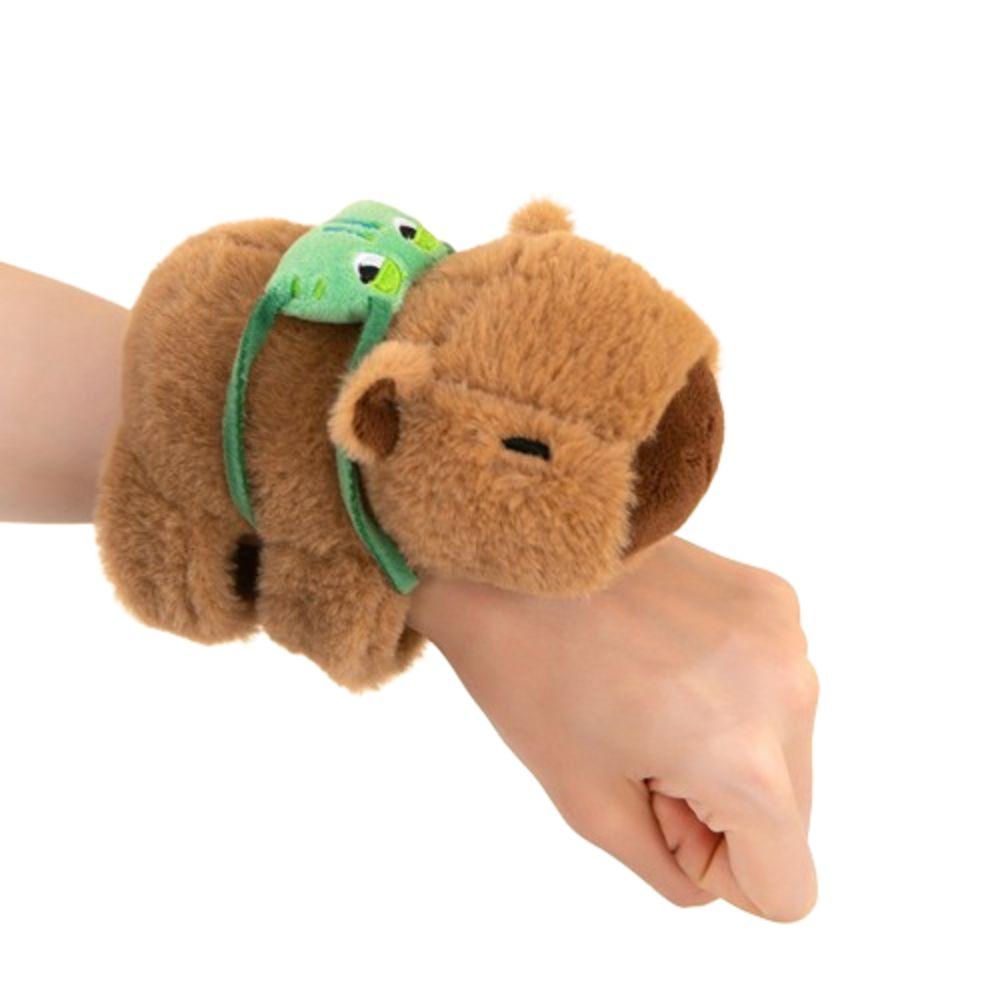 Серия браслетов с капибарой-грызуном, имитация капибары, плюшевый браслет на запястье, рождественская игрушка