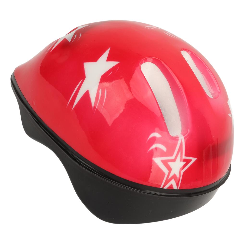 Skateboard Cycling Helmet for Kids Lightweight Adjustable Ventilation Bicycle Helmet for Children Red