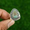 Sterling Silver Tibetan Turquoise Stone Boho Solitaire Throat Chakra Sister Ring