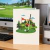 Ручная работа 3D всплывающая открытка-гольф-карточка Тематическая карточка для спортивных мероприятий Украшение для вечеринки