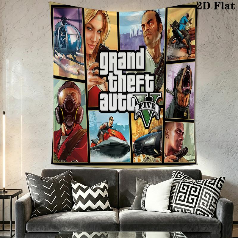 Grand Theft Auto V Urban Thrills Unleashed Threepiece Set 1 Duvet Cover 2 Pillowcase Without Core Christmas Birthday Gift