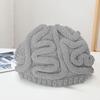 Yousheng Spoof Horror Brain Hat Halloween Beanie Knitted Stretch Thick Adult Child Skullies Keeps warm Outdoor Kids Bonnet Winter headwear