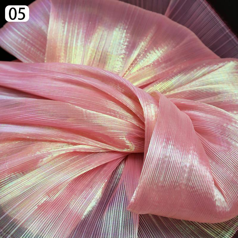 Organza Mermaid Pleated Fabric Ruffled Tull Wedding Photography Background Stage Decoration for Costume Party Dress Sewing Craft