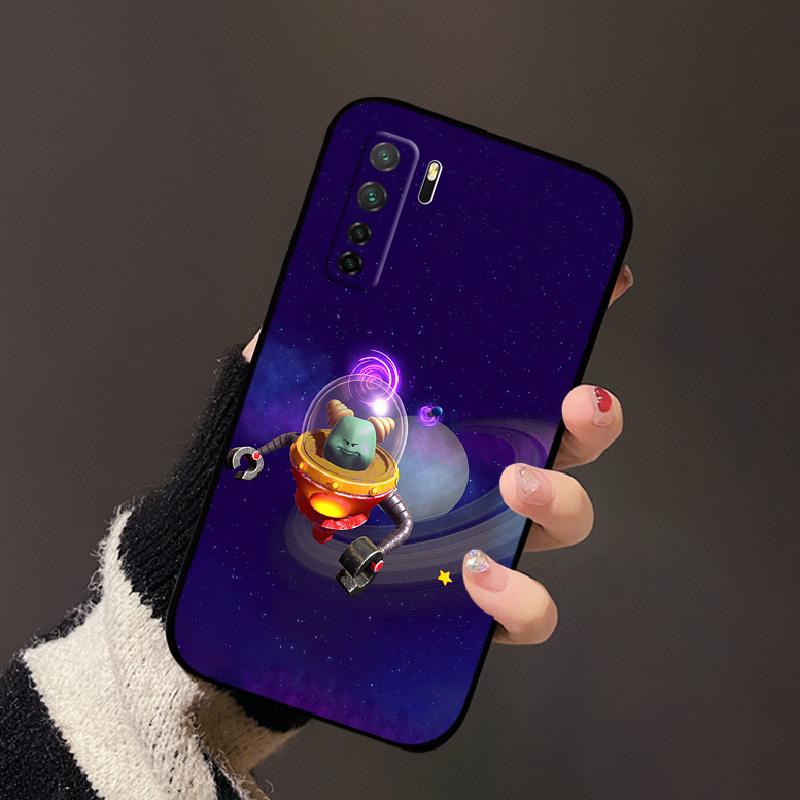 Чехол для Huawei P40 Lite 5G Nova 7 SE Милый Мультяшный Чехол Ударопрочный Мягкий Силиконовый Корпус Телефона Funda Для Honor 30S Russian Edition
